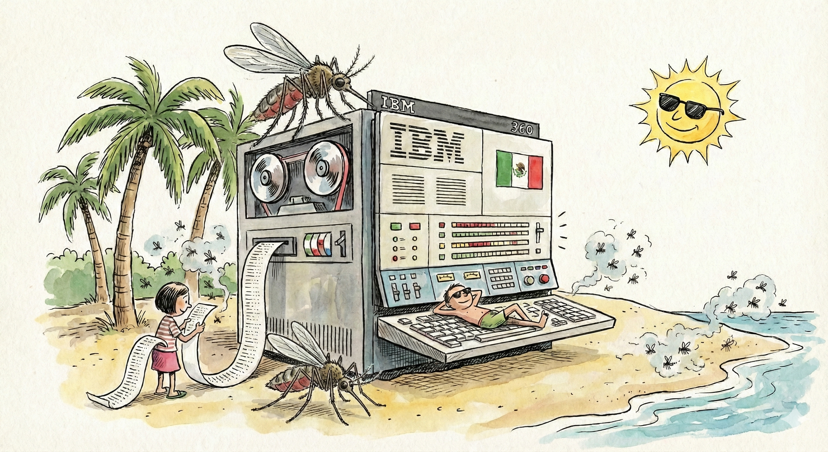 El día que una IBM 360 soñó el paraíso: la historia digital de Cancún