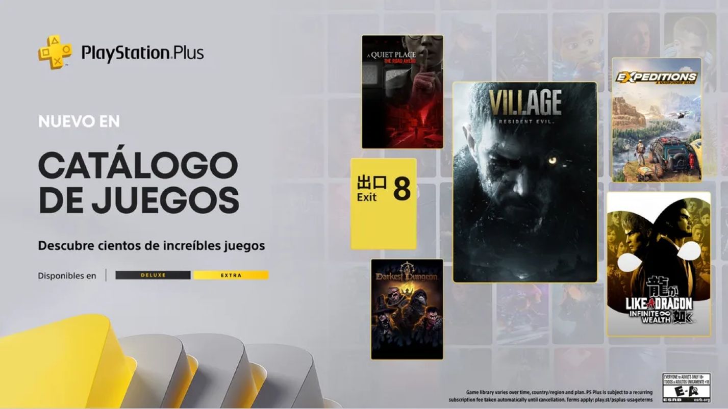 Resident Evil Village y The Exit 8 encabezan las novedades de PlayStation Plus en enero